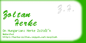 zoltan herke business card